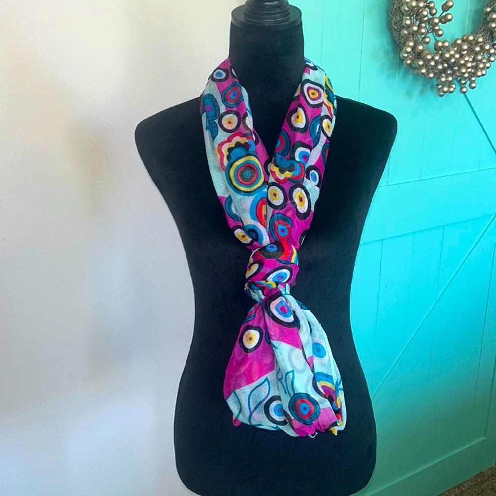 Whimsical Printed Infinity Scarf